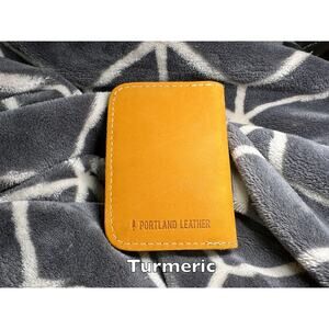Portland Leather TURMERIC Vertical Bifold Wallet - Unicorn!